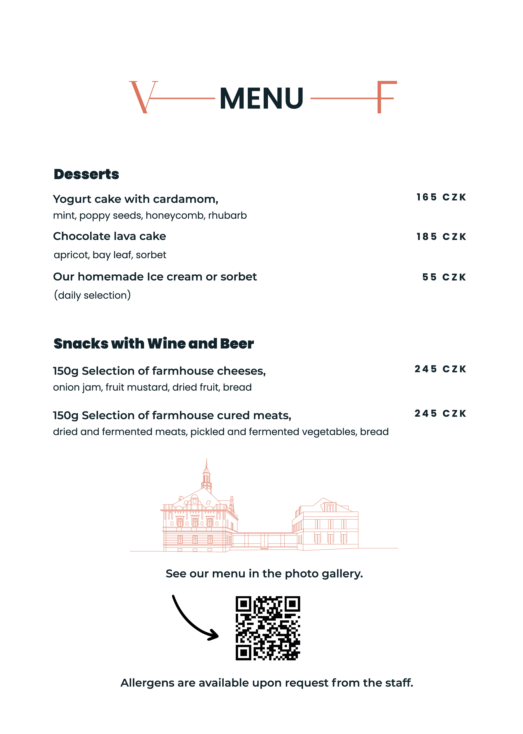 Menu Villa Fitz EN