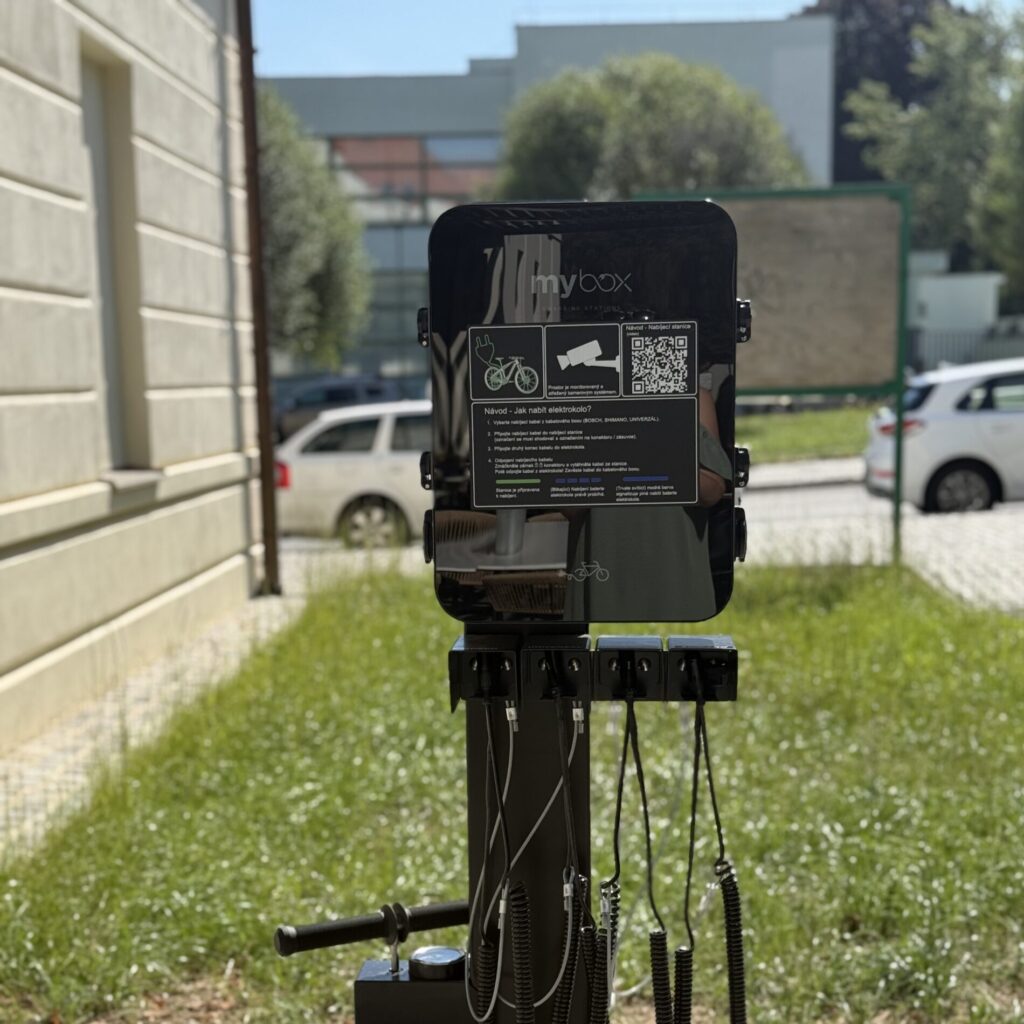 Elektro nabíjecí stanice pro cyklisty
