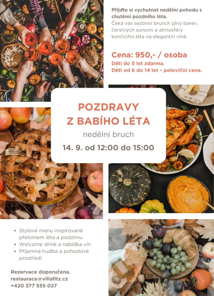 brunch plzeňský kraj ve Villa Fitz