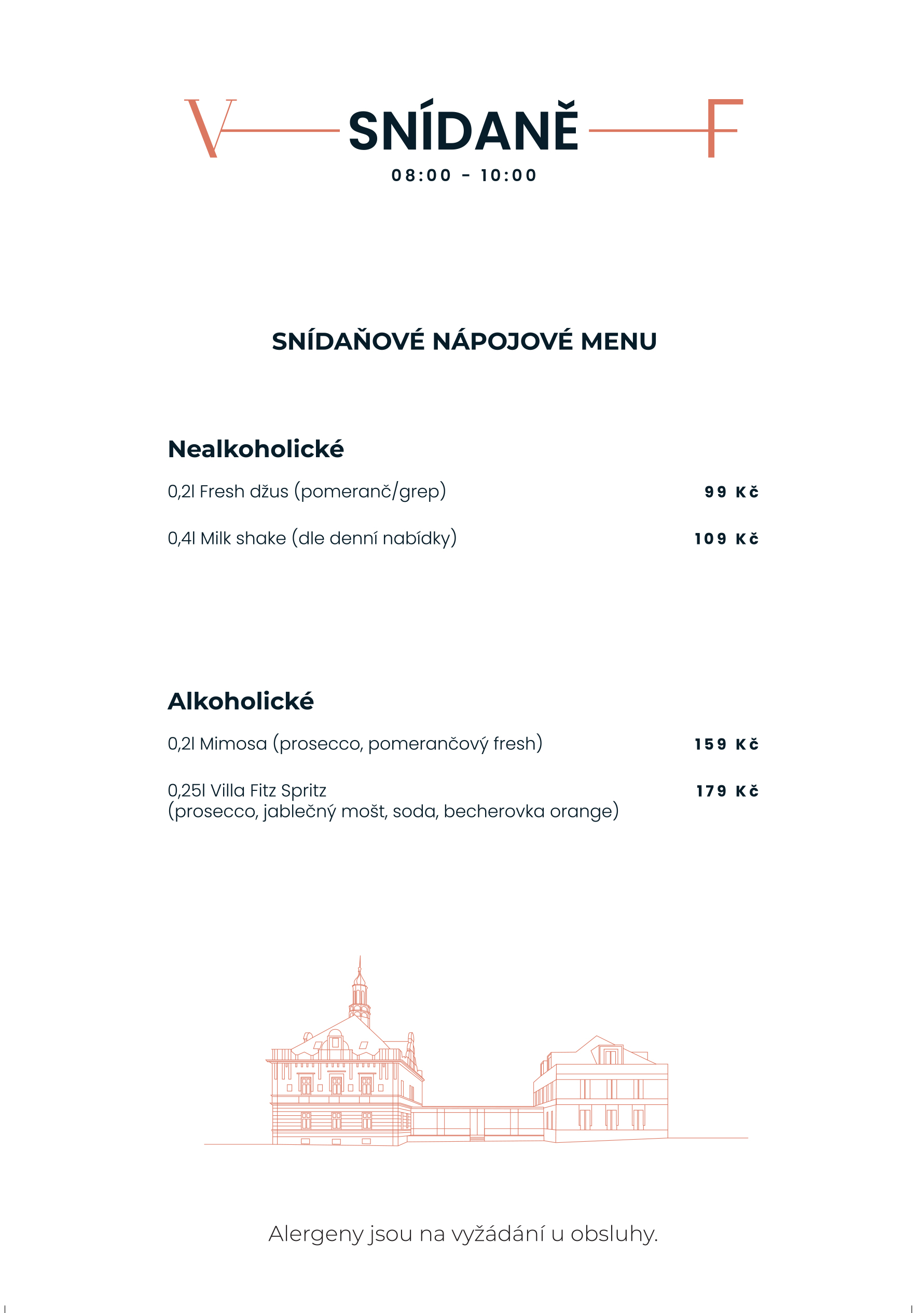Snídaně Villa Fitz
