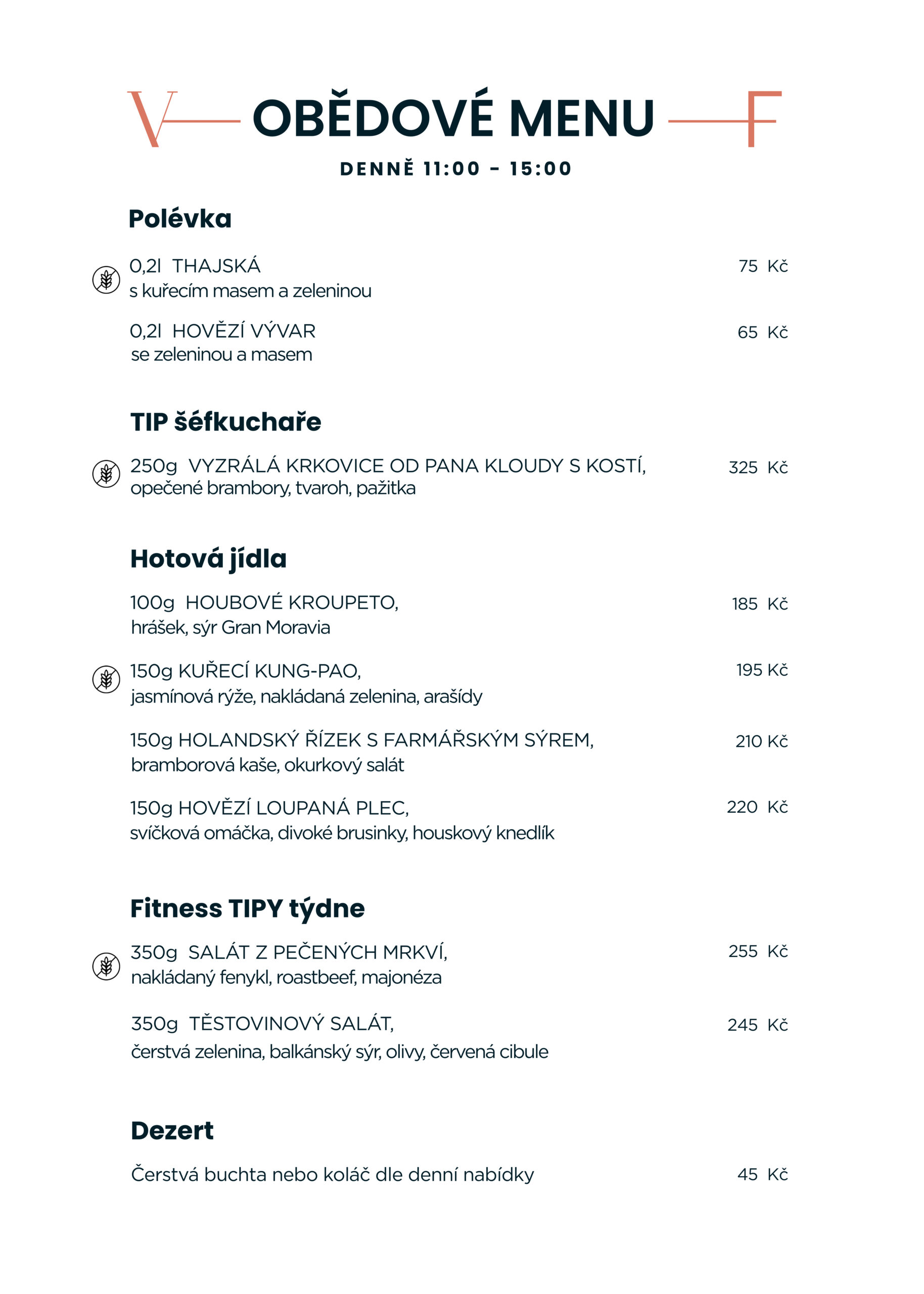 Obědové menu